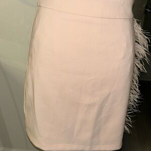 AKIRA Feather-Trimmed Skirt